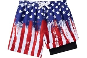 westwolf Boys Swim Trunks Compression Liner Bathing Suit Quick Dry Swimsuit 5-18T