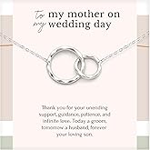 HOPE LOVE SHINE - Mom Wedding Gift from Groom, Son - Mother of the Groom Necklace, Jewelry 16+2"