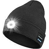BORAYDA Bluetooth Beanie, 18 hrs Playing HD Stereo, Built-in Mic, Men's/Women's Christmas Electronic Gifts