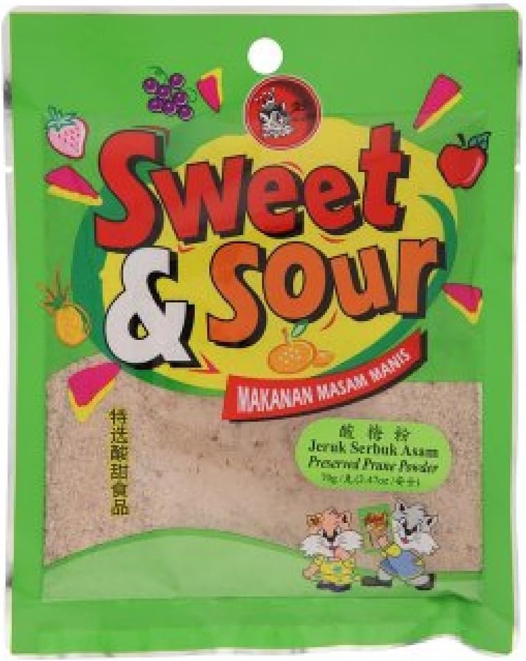 Miaow Sweet & Sour Preserved Prune Powder 65g (628MART) (3 Pack)