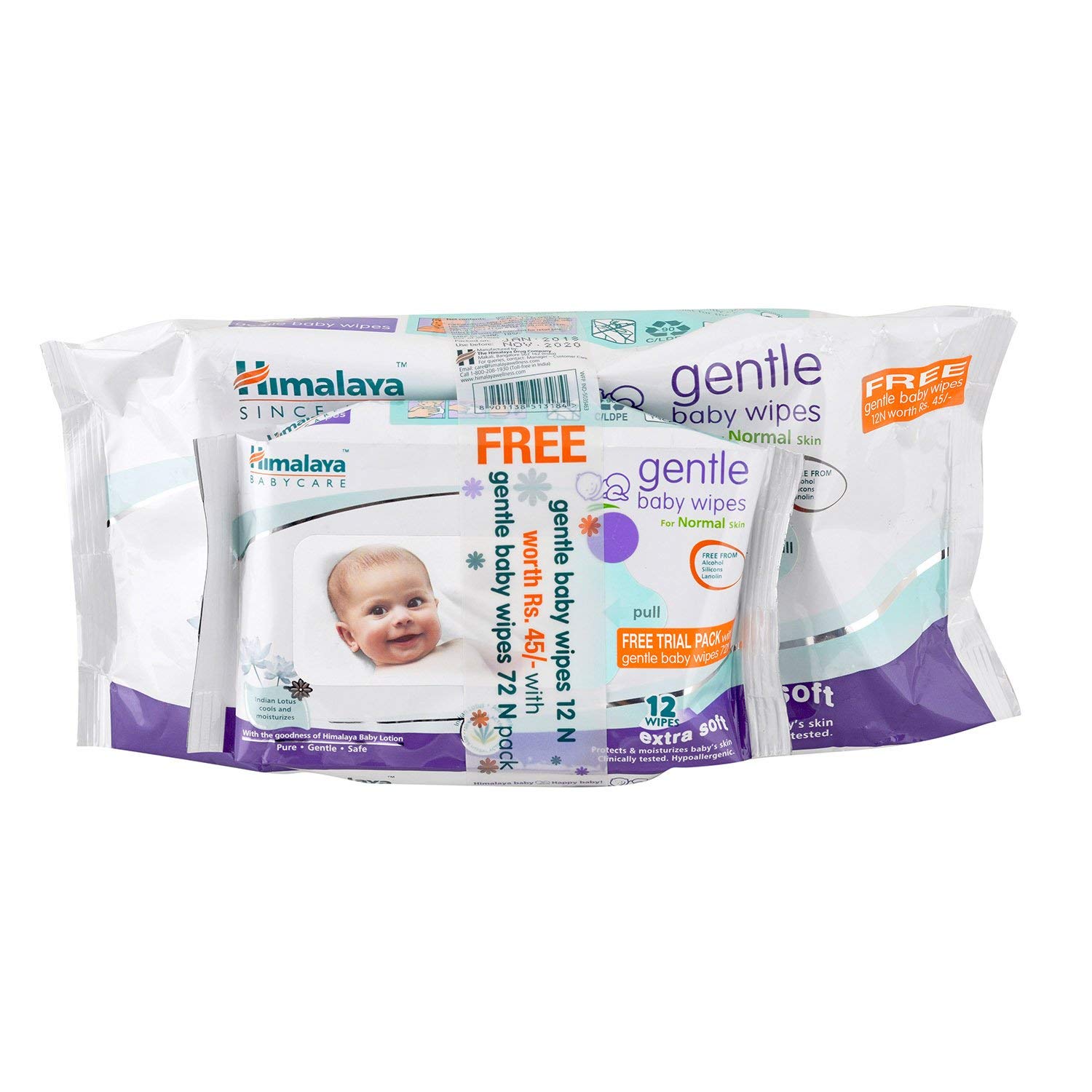 himalaya baby wipes small pack