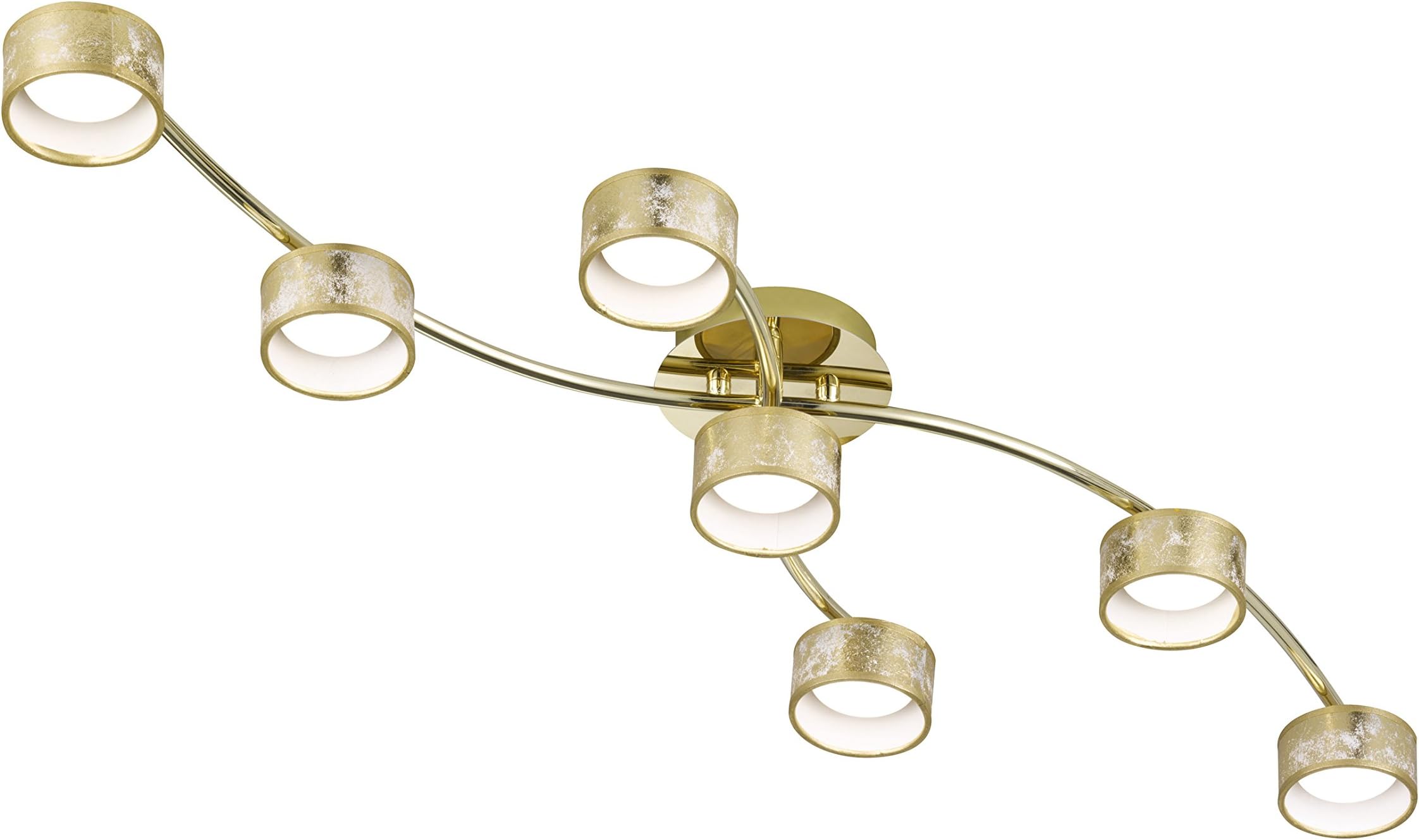 Wofi Ceiling Lamp, Metal, 35 W, Gold, 101.5 x 49.4 x 11 cm [Energy Class A]