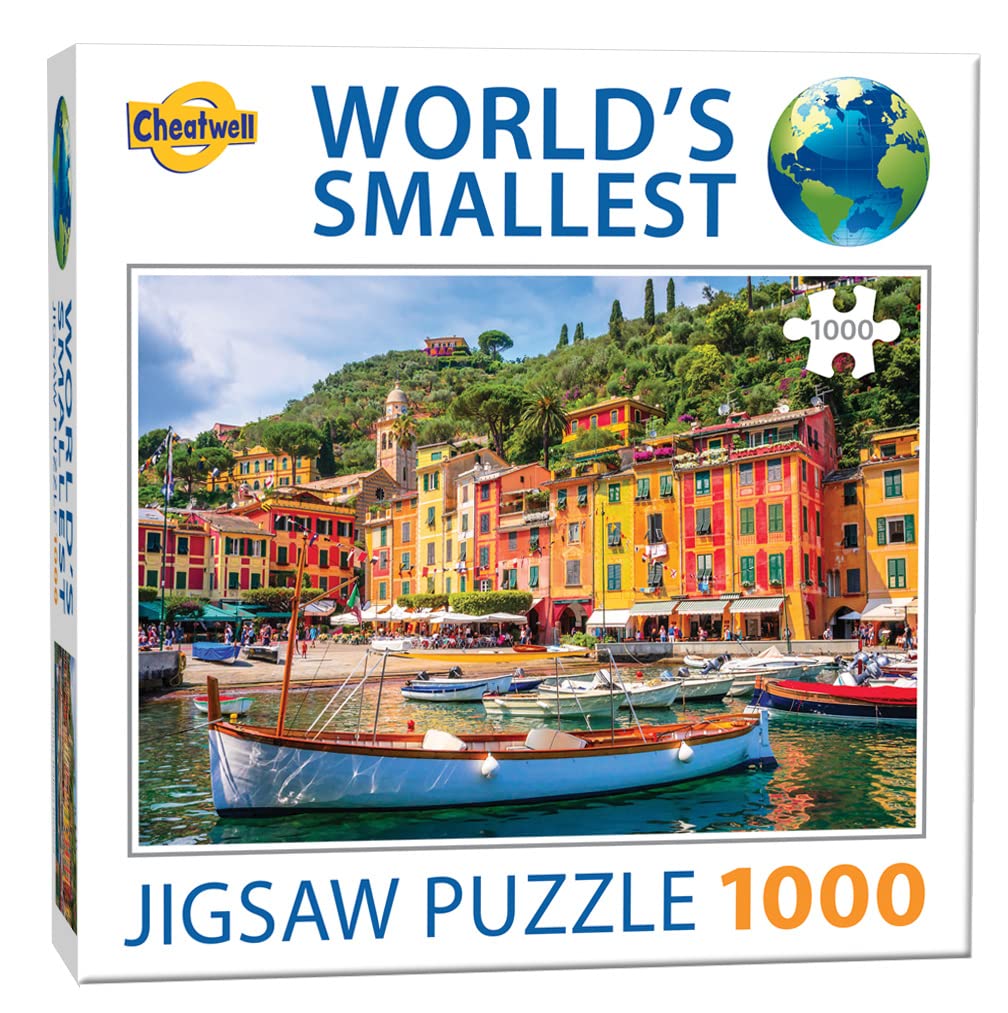 Cheatwell Games 13145 Puzzle World's Smallest 1000 Piece Jigsaw Portofino