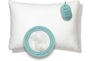 Casper Essential Pillow for Sleeping, Standard, White, Two Pack