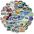 50Pcs Canada National Parks Waterproof Vinyl Stickers Decals for Water Bottles Laptop Luggage Cup Computer Mobile Phone Skateboard Guitar Decor