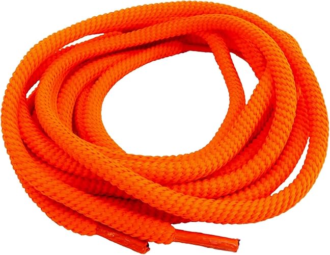 Amazon ハッピー パッチ 若者の靴ひも 靴紐 丸紐 無地 蛍光 オレンジ 幅6ミリ 長さ110cm Etsr 251 靴紐 おしゃれ シューレース Happy Patch ハッピー パッチ 靴ひも
