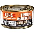 KOHA Limited Ingredient Diet Chicken Pate for Cats - Single Meat Wet Cat Food for Sensitive Stomachs - Pate Cat Food with No Fillers - 3oz Pack of 24