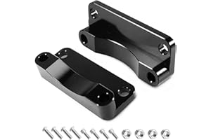 kekykm Front Fender Risers 20mm Relocator Spacer Fender Bracket Lift Mount Kit Fit Harley 1993-2013 Touring Model 21" Wheel Models 3 inch Hole Center Black