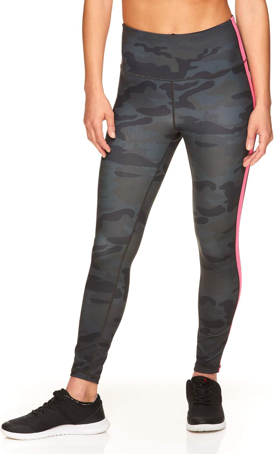 Reebok Women's 7/8 Workout Leggings w/High-Rise Waist - Performance Compression Athletic Tights: Clothing
