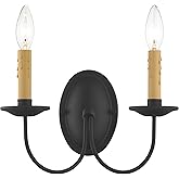 Livex Lighting 4452-04 Heritage 2 Light Black Wall Sconce