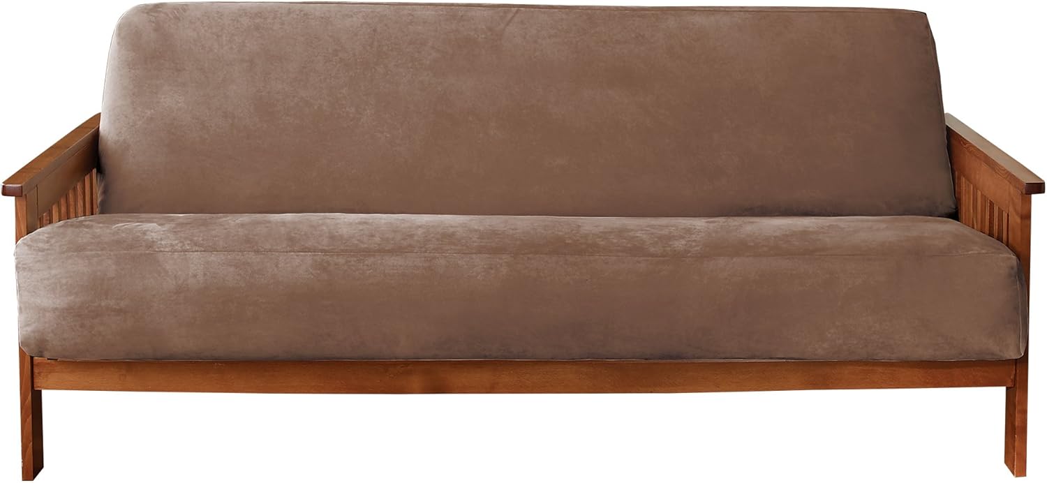 Best Sure Fit Dining Chair Cover Brown Suede