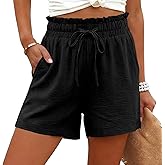 GaoCold Linen Shorts for Women High Waist Wide Leg Lounge Drawstring Shorts Dressy Casual 2026 Summer Beach Vacation Clothes