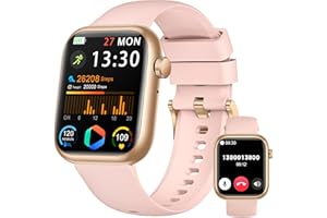 QVEQ Smart Watch for Men Women(Answer/Make Call), 1.83" Fitness Watch with Heart Rate/Blood Pressure/Blood Oxygen, Pedometer, Sleep Tracker,120+ Sport Modes, IP68 Waterproof Fitness Tracker for Android iOS