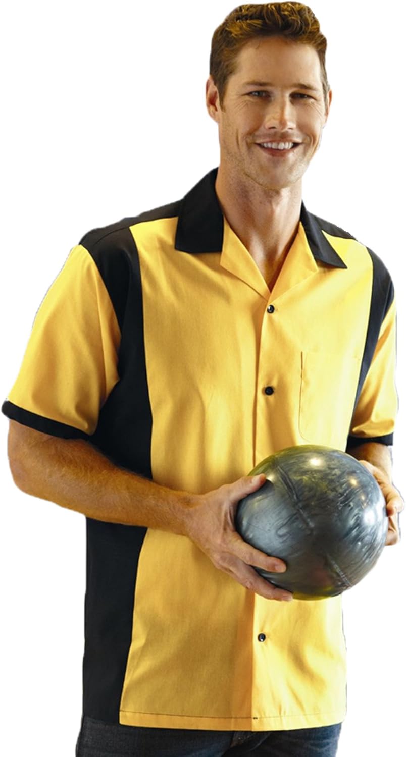 Hilton Men's Retro Cruiser Bowling Shirt at  Men’s Clothing store