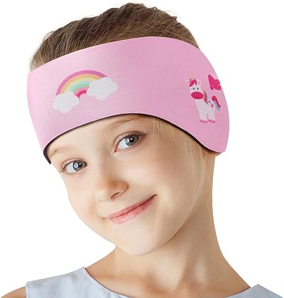 HeySplash Swimming Headband Pink Medium Neoprene Ear Protection Kids 4-17