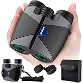 15x30 Compact Binoculars for Adults and Kids - Occer Large View High Powered Binoculars for Bird Watching Concerts - Lightweight Easy Focus Binocular with Low Light Vision Gifts for Men - Black