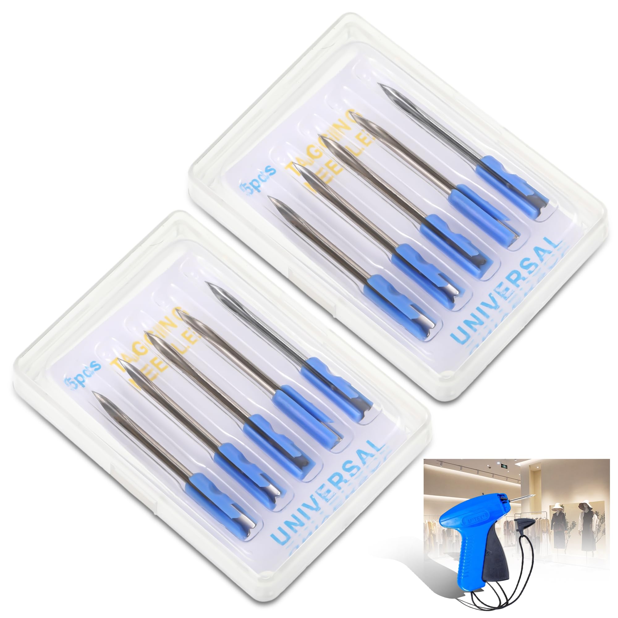 EUIOOVM Price Gun Tags Needles 10Pcs Standard Tagging Gun Needles 3.5CM Clothing Replacement Needles for Tagging Gun, Price Attacher Guns Needles for Clothes Labeler Micro Stitch