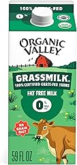 Organic Valley Grassmilk 100% Grass Fed Fat Free Skim Milk, Organic, 59 fl oz
