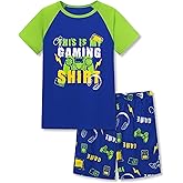 Topgal Boys Girls Pajamas Summer Jammies Short Sleeves Matching 2 Piece Set Trendy PJS for Little & Big Kids Size 6-18