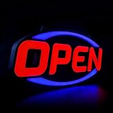 GreenCube 2025 Model 32" X 16" Open Sign - Ultra Bright Extra Jumbo LED Neon Large Open Sign - Remote Controlled - Get Your Business Seen Day or Night