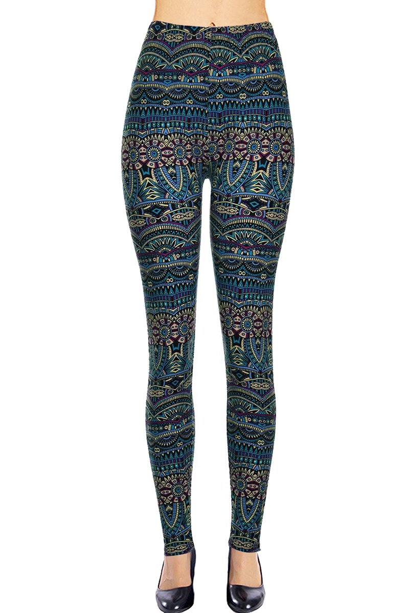 VIV Collection Popular Printed Brushed Buttery Soft Leggings Regular Plus 40+ Designs List 5