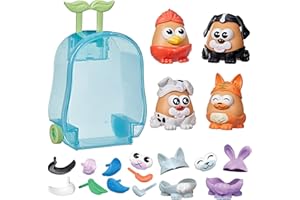 MR. POTATO HEAD POTATO HEAD Pet-Tato Tots, Pet-Themed Set with 31 Parts and Pieces Plus Rolling Carry Case, Toddler and Preschool Toys for Girls and Boys 2 and Up (Amazon Exclusive)