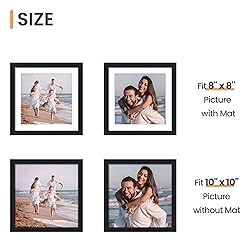 upsimples 10x10 Picture Frame, Display Pictures 8x8