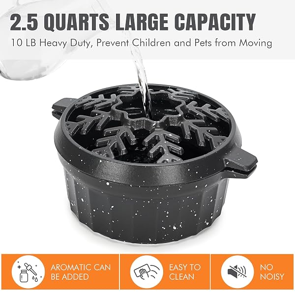 WILLOW WEAVE CAST IRON WOOD STOVE STEAMER 2.5 QUART WITH LARGE OPENING TOP – FLAKE GREY