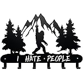 Ecqizer Bigfoot Sasquatch Hooks Wall Decor-Bigfoot Hangers and Key Hooks Holder-Clothes Sasquatch Hat Rack and Backpack Hanger-Bigfoot Wall Art Decor for Storage, Living Room, Hallway, Bedroom