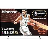 Hisense 50-Inch Class U6HF Series ULED 4K UHD Smart Fire TV (50U6HF) - QLED, 600-Nit Dolby Vision, HDR 10 plus, 240 Motion Ra