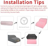 Nepfaivy Dog Steps 2-Step Stairs for Bed Non-Slip Foam 55x40x30cm view 5