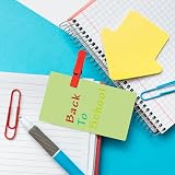 Tomoyuki 150 Pcs Green Blank Kraft Cards 3.46x2.04 inch Craft Notes view 5