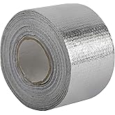 AuInn Self-Adhesive Heat Reflective Heat Resistant High Temperature Tape Fiberglass Heat Shielding Foil Tape (1.5 Inch × 29.5