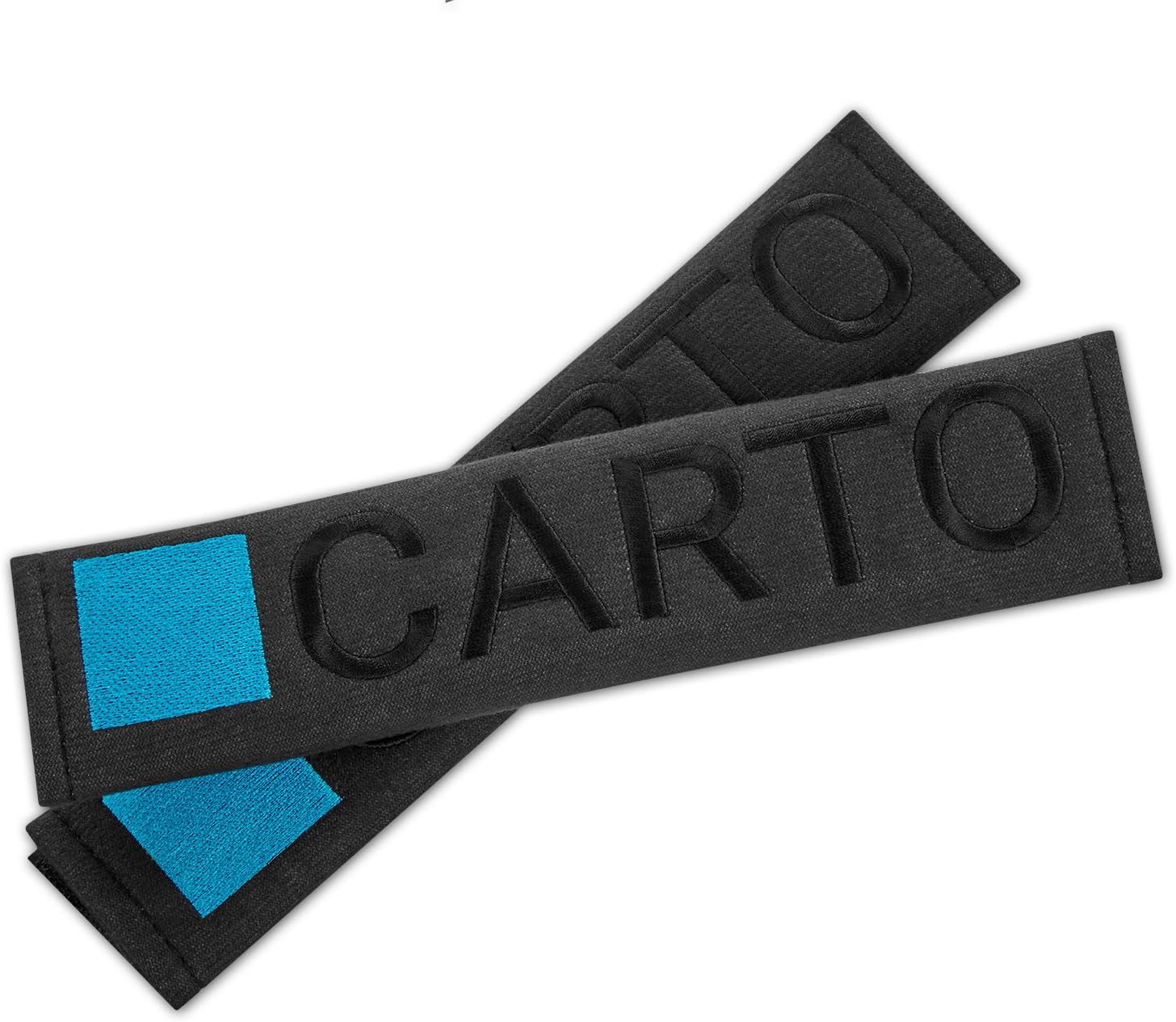 CARTO Seat Belt Pads in Black for Well-Padded Seatbelts / Belt Protectors/Covers / Shoulder Pads / Seatbelt Padding / Seatbelt Protectors - With 2-Year Money-Back Guarantee