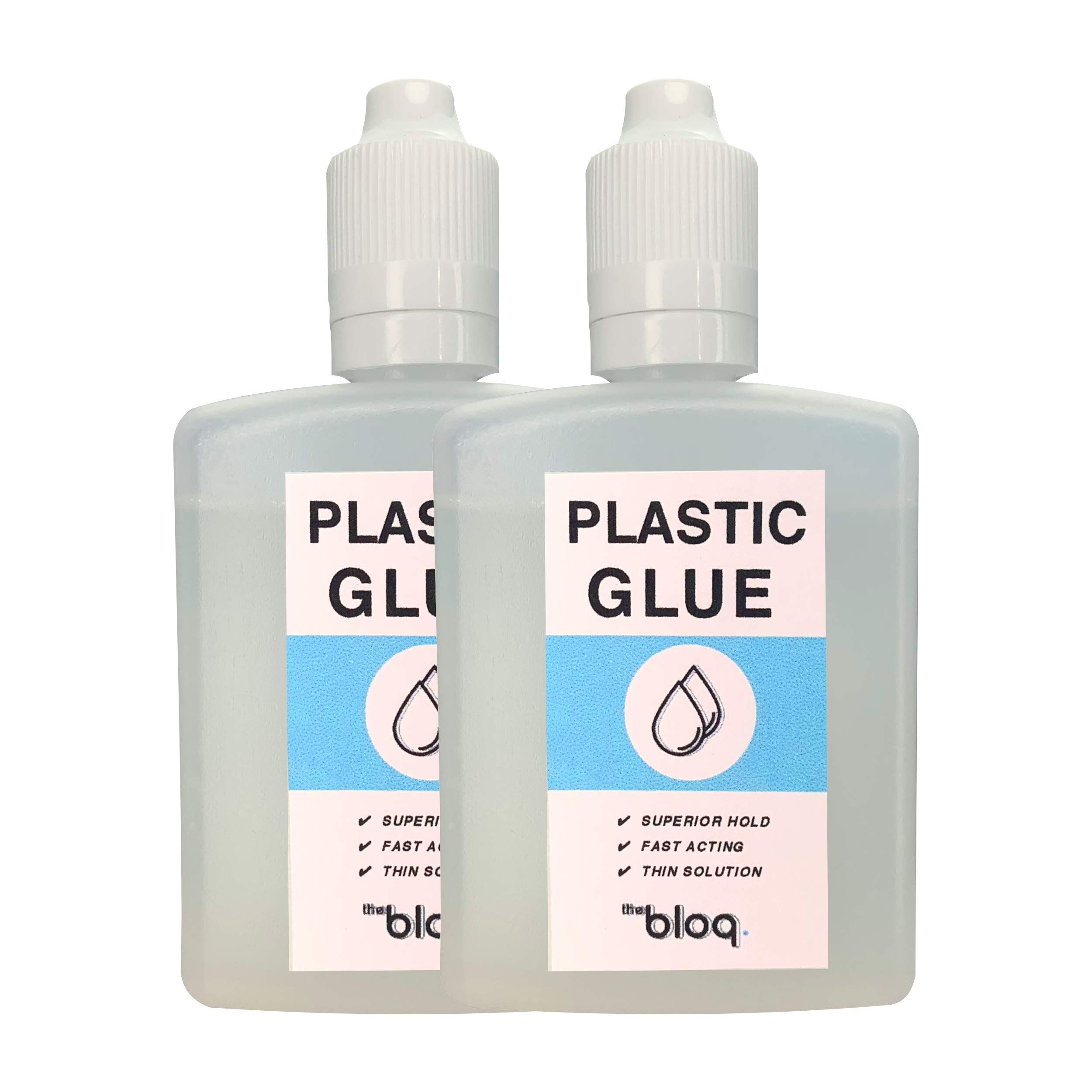 Plastic Glue (Twin Pack) Super Glue Cement Glue for Plastic ABS Acrylic Perspex Polystyrene (120ml)