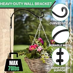 Etoolia Set of 2 Heavy-Duty Plant Hangers -12-Inch