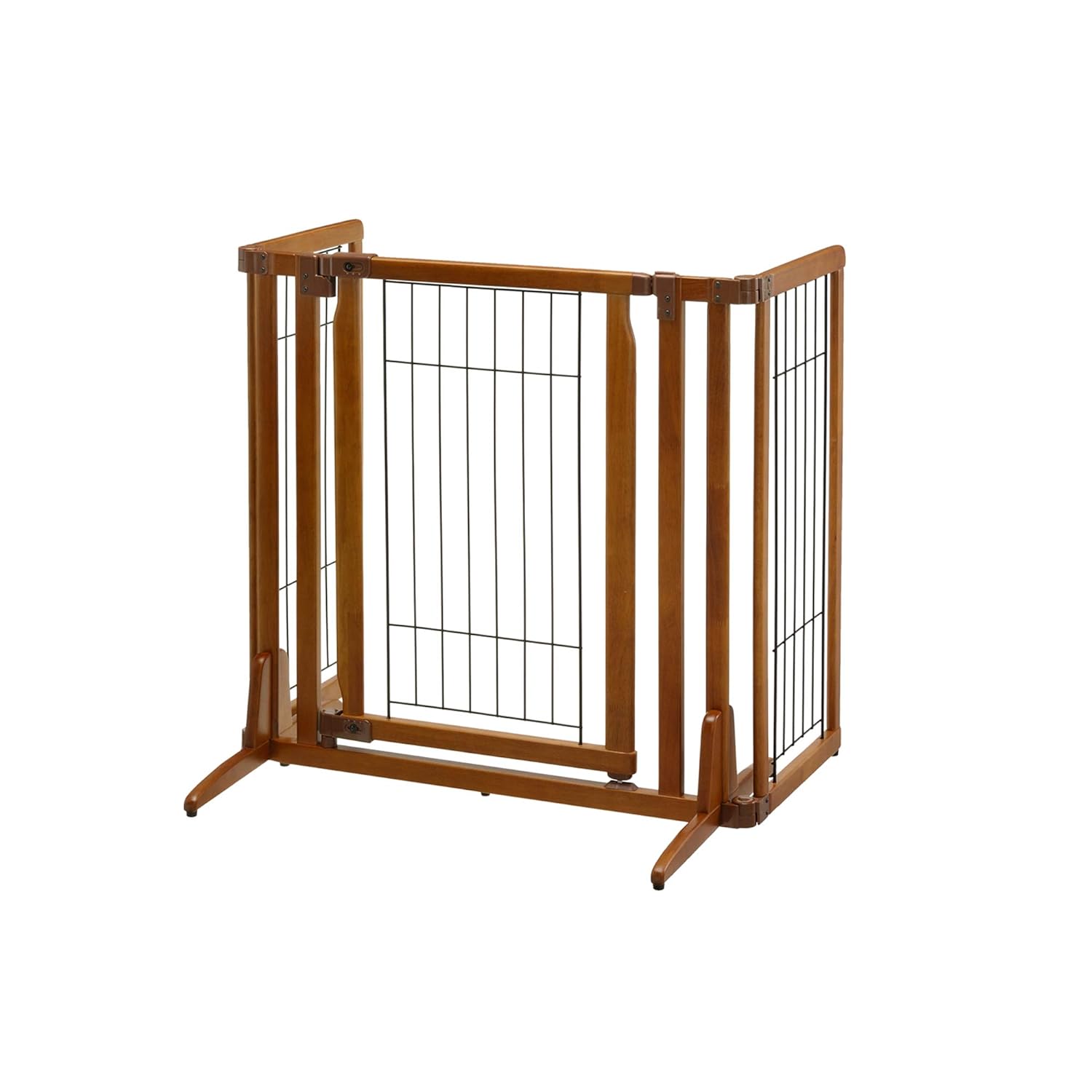 Richell Premium Plus Freestanding Pet Gate with Door : Pet Kennels : Pet Supplies