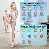 Himaly Digital Bathroom Scale 400 lb Body Fat BMI Bluetooth Smart Scale view 2