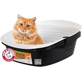 Arm and Hammer Large Sifting Cat Litter Box with Microban | Microban Antimicrobial Protection Fights Odor-Causing Bacteria, Includes a Sifting Scoop and Litter Tray, Made in USA