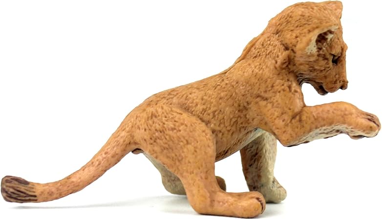 Amazon Funshowcaseアフリカのジャングルの動物 遊んでいるライオンカブのおもちゃのモデル エミュレーションの彫刻 プラスチック製 1 8インチ フィギュア ドール 通販