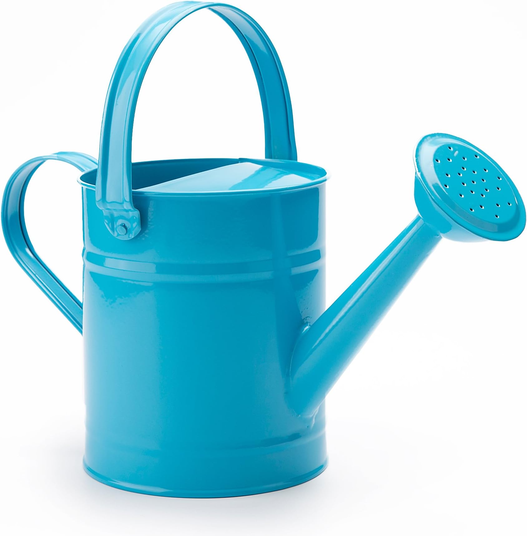 Sungmor 1.5 Letre Metal Watering Bucket,Beautiful Green Kids Children Garden Watering Can with Anti-rust Powder Coating (Blue) โฆ