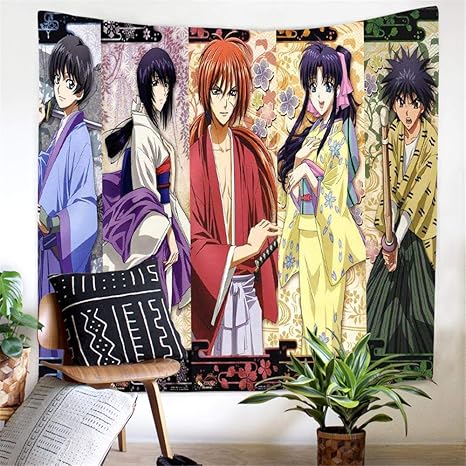 Amazon Co Jp タペストリーフェアリーテールタペストリーアニメタペストリー子供部屋の装飾タペストリー壁アート背景布ソファブランケット C 150x100cm ホーム キッチン