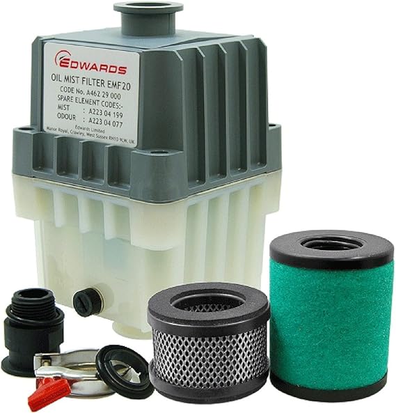 Edwards EMF20 Oil Mist Filter, KF25 Ports, for RV12, E1M18