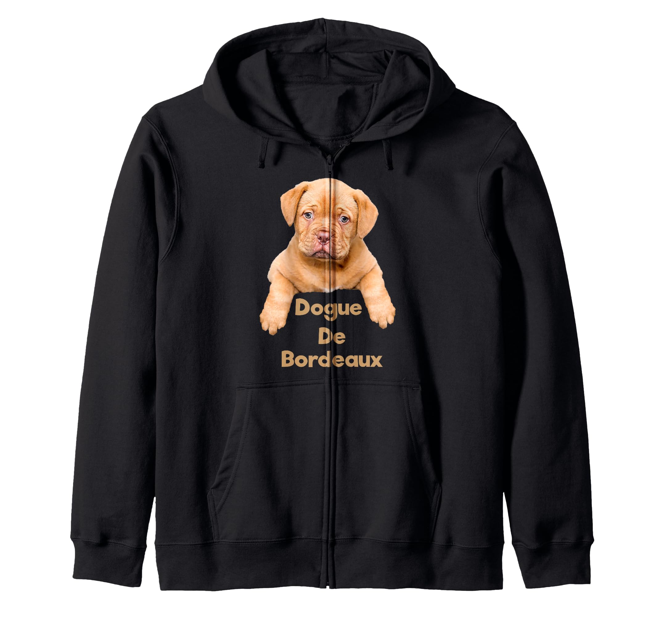Cute Dogue De Bordeaux French Mastiff Puppy Dog Lover Zip Hoodie