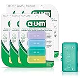 GUM Antibacterial Toothbrush Covers for Travel, Home, or Camping, 24 Covers, Multi-Coloured (6 Packs of 4 Covers)