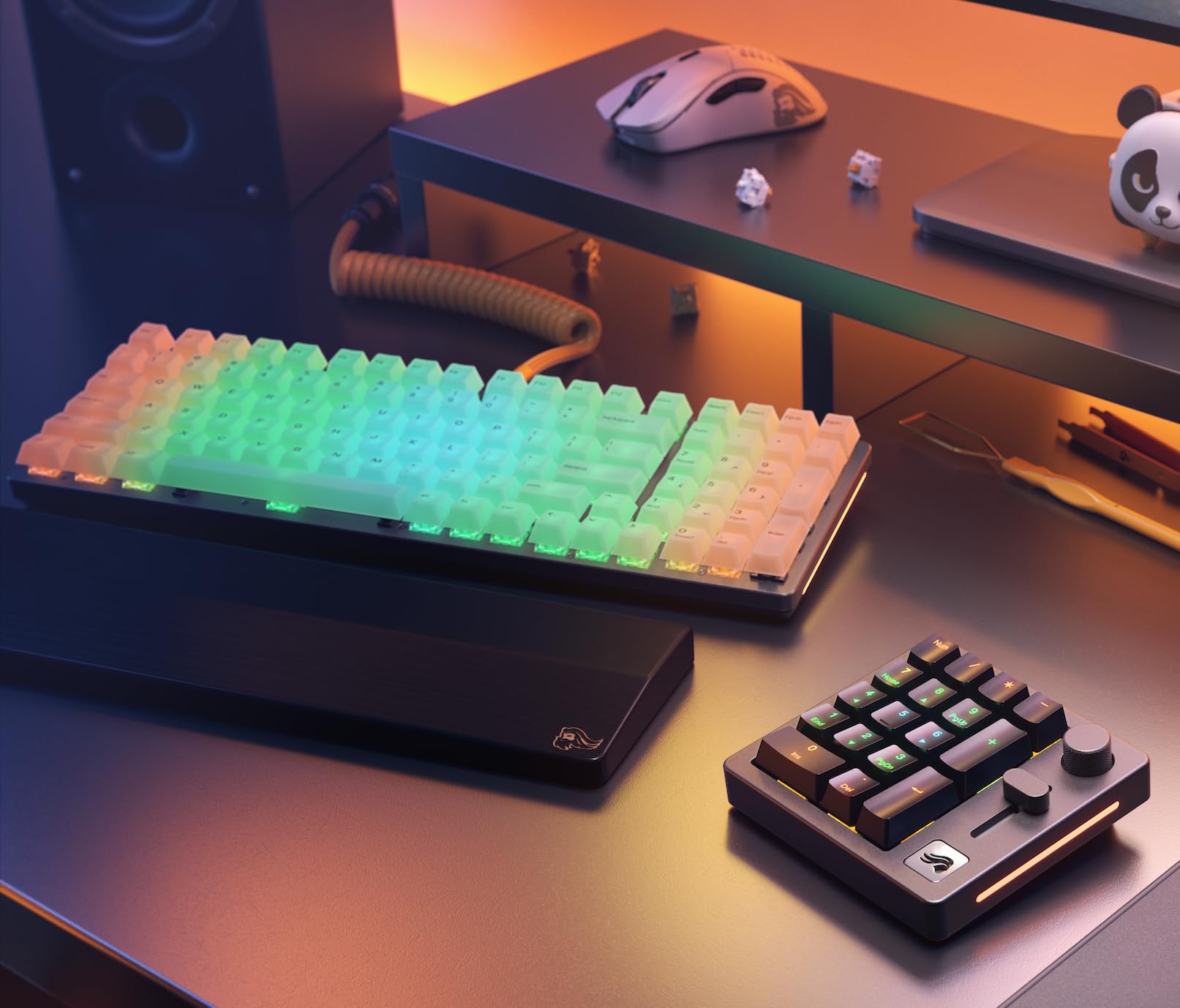 Mua Glorious Polychroma Keycaps: Clear for RGB Shine Through for ...