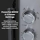 Tower 800W 20L Microwave with 5 Power Levels and 30 Minute Timer view 3