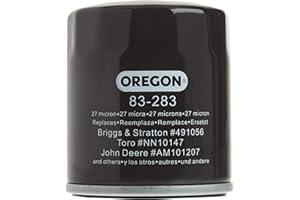 OREGON 83-283 Oil Filter Replaces John Deere Am254424 Kh1205008 Kohler 12-050-01S Black