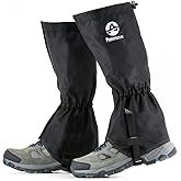 Pasanava Leg Gaiters Waterproof and Adjustable Snow Boot Gaiters One Size for Hiking,Walking,Hunting,Backpacking and Outdoor Climbing for Men and Women