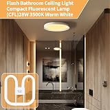 Liuyife GR10Q 4-Pin 28W CFL 20x20cm Warm White 3500K Non-Dimmable Ceiling Light view 5